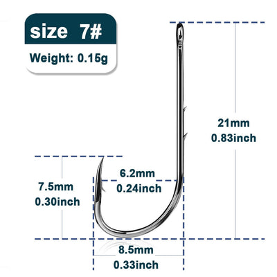 FTK Baitholder Fishing Hooks Sea Barbed Fishing Lures Shank Beak Live Bait Holder Carp Fishing Worm Hooks Accessories Tackle