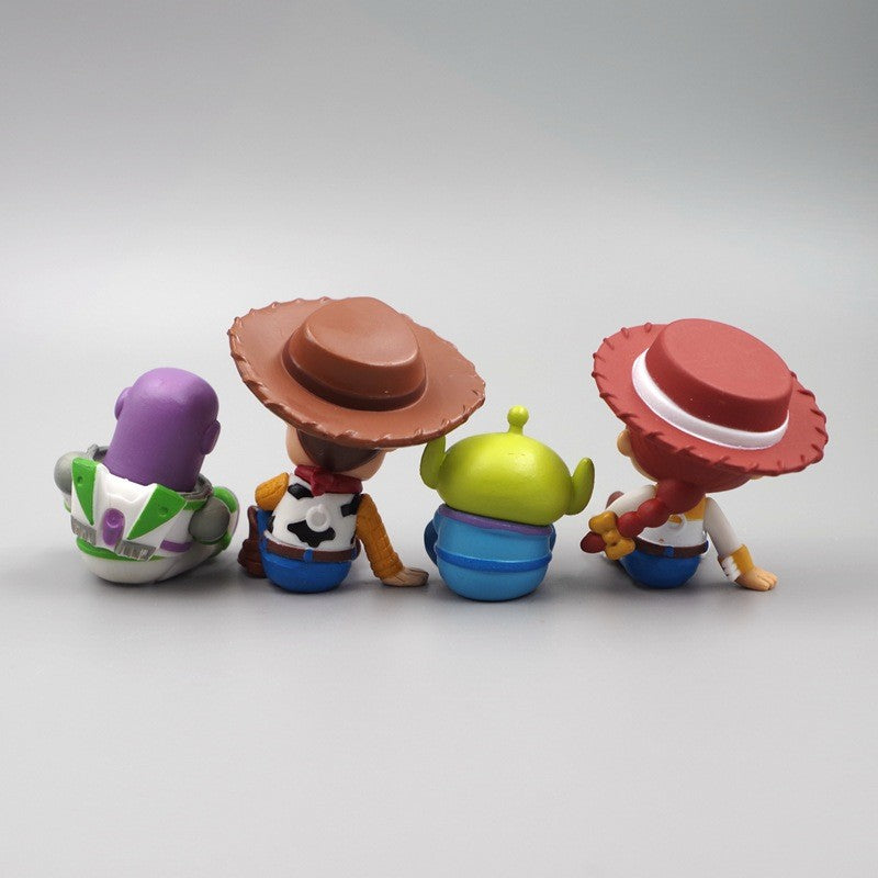Q Version Anime Figures Cartoon Toy Story Woody Alien Monsters University James P. Sullivan Model Toys Children Christmas Gift
