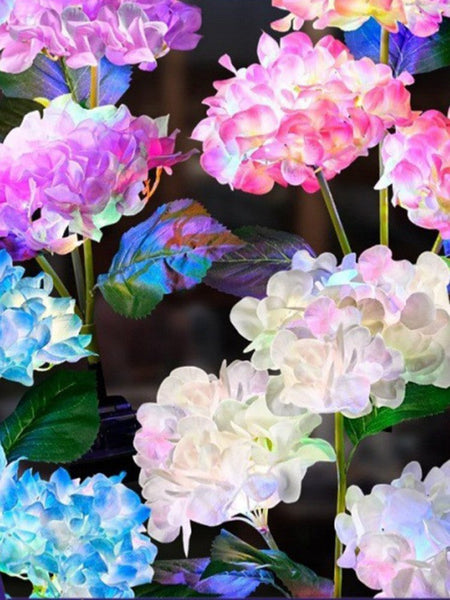 1PC Solar-Powered Hydrangea Lanterns, Outdoor Landscape Lanterns, Garden Lanterns, Solar-Powered Lawn Lanterns, Rose Lanterns