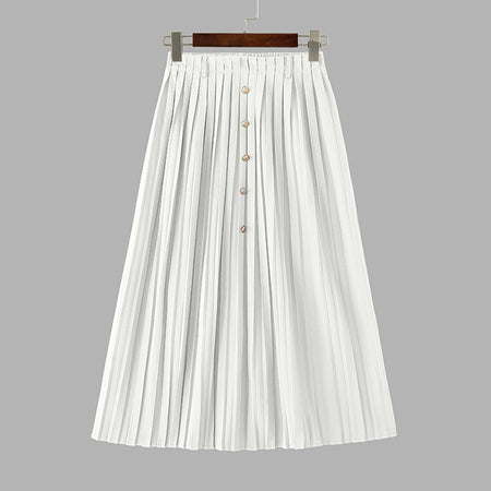 Autumn Skirts Plus Size 2025 ZANZEA Elegant Women High Waist Party Pleated Skirt Jupes Stylish Solid A-line OL Work Faldas Saia