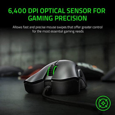 Razer DeathAdder Essential Wired Gaming Mouse / Wired Mice 6400DPI 5 Independently Buttons For Laptop PC Gamer
