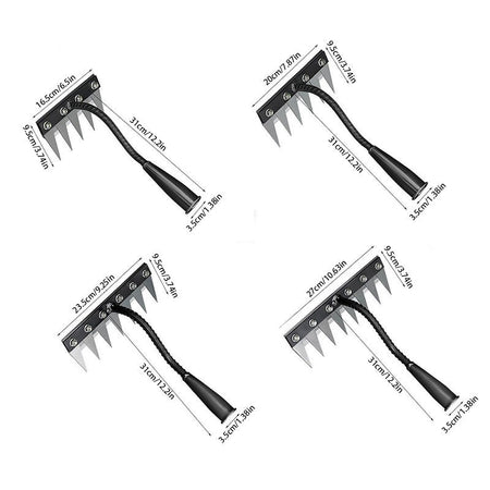 5/6/7/8 Teeth 1PCS Carbon Steel Garden Hand Rake for Farm Garden Weeding Tools Scarifier Agricultural Nail Harrow Metal Harrow