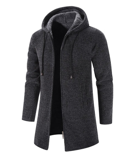 2025 New Autumn Men's Long Sleeve Sweatshirts for Men with Zipper Hooded Mens Oversize Winter Top Jacket Coat Warm Streetwear