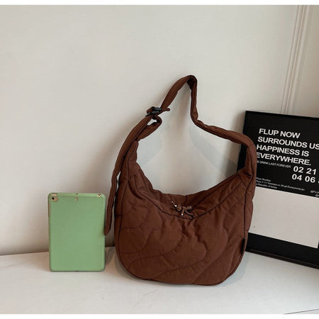 New Commuting Crossbody Bags for Women Fashion Texture and Simple Hobo Shoulder Bag Large Capacity Versatile Bags for Travel