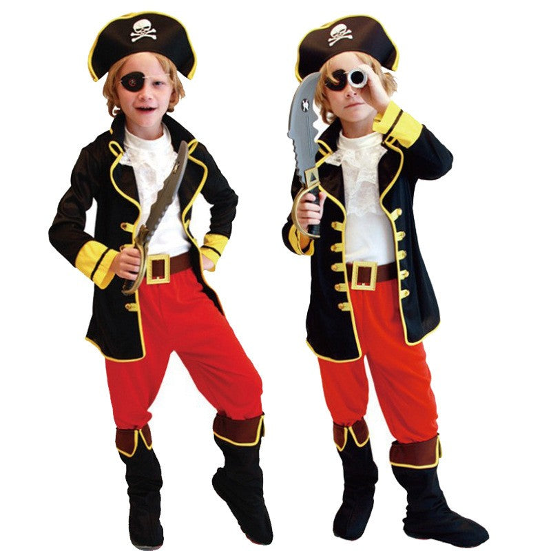 Halloween Children's Pirate Costume Boy Boy Children's Pirate Costume Preschool Fantasy Children's Role Playing Costume