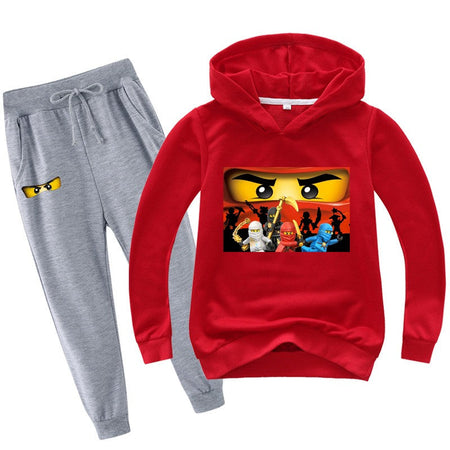 2-13 years Spring Autumn Children Clothing Sets  Kids Clothes Baby Boys Hoodies Pants 2 Pcs Set Tracksuit Anime Outwear Coat