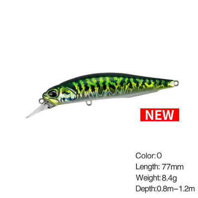 77mm 63mm Minnow Fishing Lure Wobbler Rozante 77SP Long Cast Hover Swaying Lure Jerkbait Artificial Bait Culter Alburnus Bait