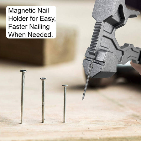 Multi-Functional Hammer With Crowbar Nail Remover Pry Bar Fire Breaking And Dismantling Tools Window Breaker Demolition Tool