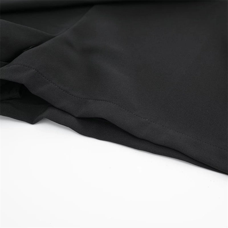 MUJER 2025 Asymmetric Skort For Women Black High Waist Mini Skirt Shorts Women Casual Bermuda Shorts Woman Summer Skirt Shorts