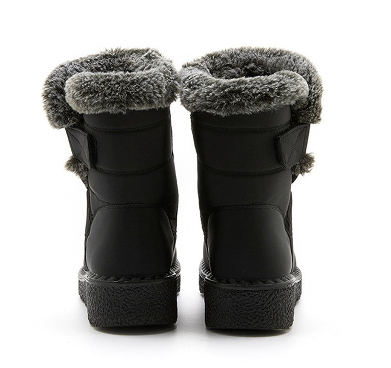 Women's Boots 2025 Trend Winter Shoes For Woman Winter Boots Ankle Low Heels Botas Mujer Waterproof Snow Boots With Fur Shoes