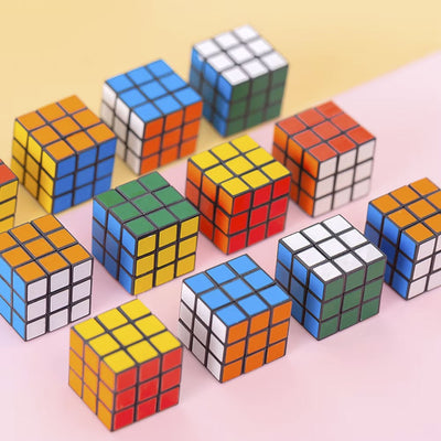 10-50Pcs Mini 3cm Magic Cube Children Educational Toys Kindergarten Prize Kids Birthday Party Favors Goodie Fillers Gift