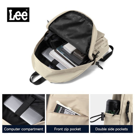 LEE Lightweight 16 Inch Laptop Backpack Women Man Oxford Middle High School Bag Large Capacity Teenage College Student Schoolbag