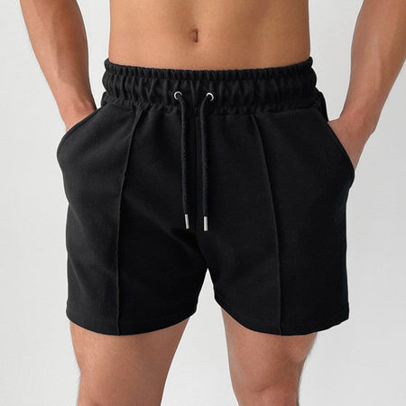 Korean Version of Fitness Sports Cotton Shorts Men's Casual Outdoor Versatile Hip-hop Stretch Breathable Five-point Pants