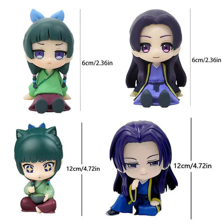 The Apothecary Diaries Maomao Jinshi Q Version Mini Figure Anime Periphery Kawaii Sitting Toys Desktop Car Ornaments Model Gifts