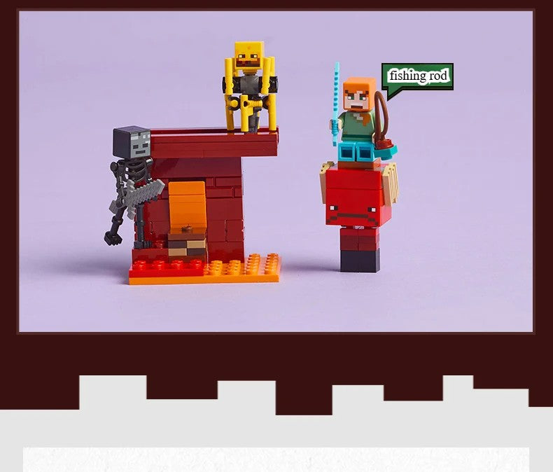 LEGO® Minecraft® Nether Lava Battle Set Big Build-and-play Fun for Boys Girls Aged 6+ Birthday Christmas Gift 21266 99 Pieces