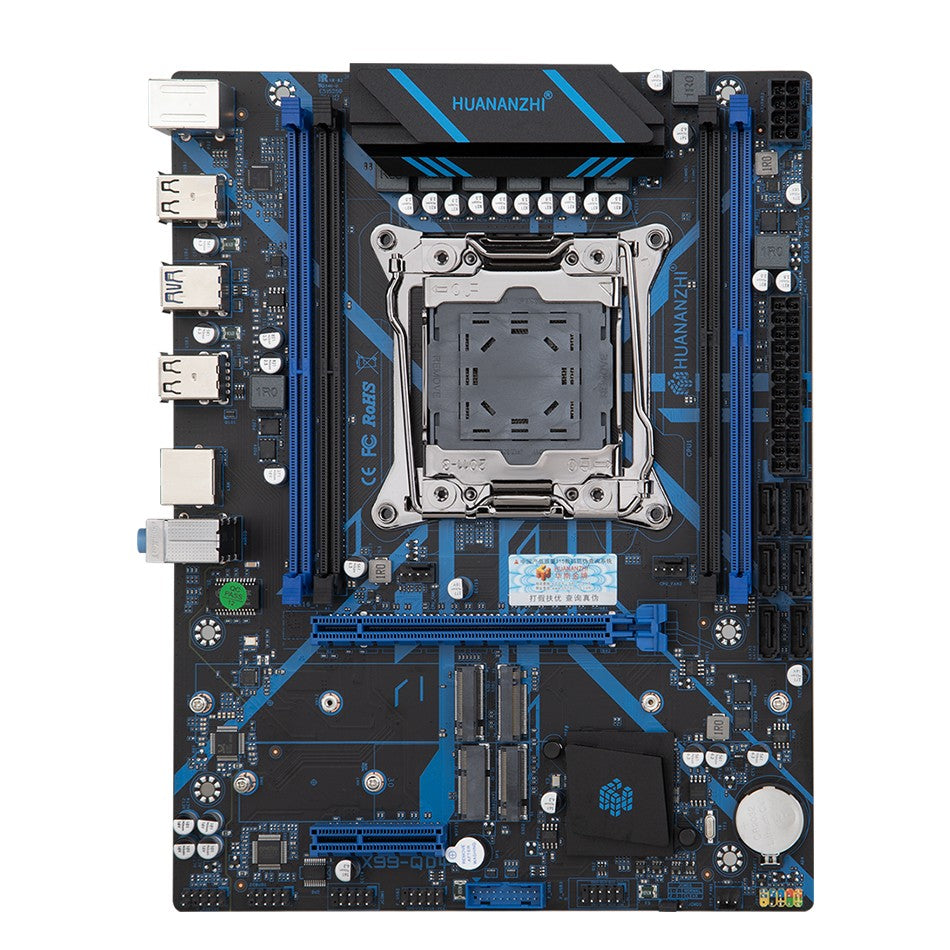 HUANANZHI X99 QD4 LGA 2011-3 Xeon Motherboard with Intel E5-2680 V4 Processor DDR4 Memory M.2 NVME SATA Support Non-ECC Combo