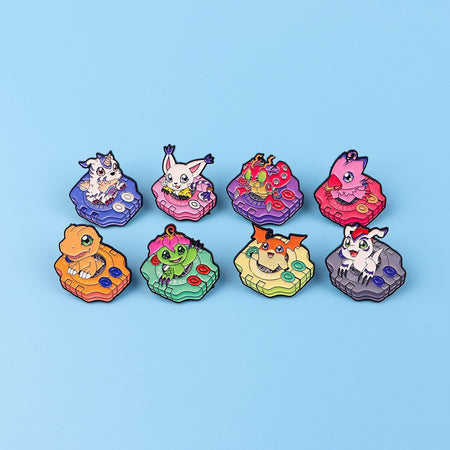 Anime Monster Enamel Pin Cartoon Badges on Backpack Brooches For Women Hat Lapel Pins Cosplay Accessories Toys Gifts