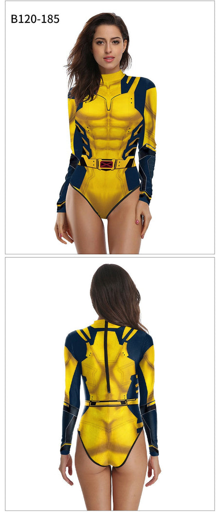 super-héros hommes film Deadpool Wolverine Cosplay Costumes Hallloween combinaison Performance fête Zentai body