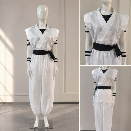 Ryomen Sukuna Cosplay Costume Jujutsu Kaisen Anime Kimono Outfit Full Set Tattoo Stickers Halloween Party Roleplay Costume