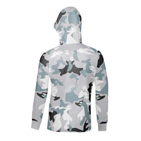 Hooded Fishing Jerseys Quick Drying Sun Protection Fishing Shirts Breathable Men Long Sleeve Fishing Clothing