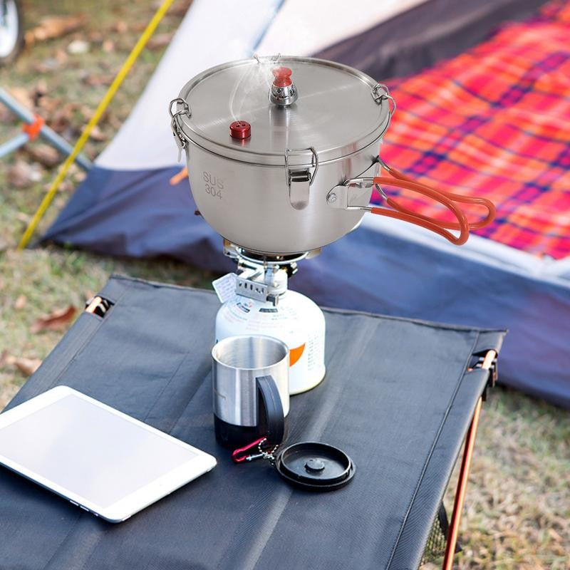 Portable Camping Pressure Cooker Stove Top Pressure Cooker Portable Outdoor Cookware Stove Cooking Pot For Electric Heaters