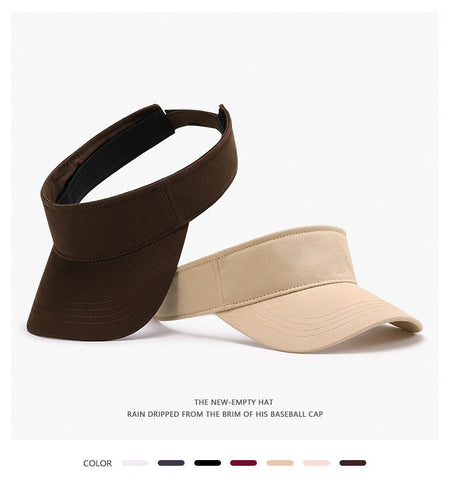 New Summer Sun Hats Men Women Cotton Outdoor Visor UV Protection Top Empty Sport Tennis Golf Running Sunscreen Baseball Cap