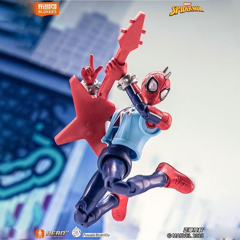 Blokees Hobie Brown Spider-Man Green Goblin Sandman Electro Shocker Spider-Man 2099action Figure Assembly Collection Toys Gifts