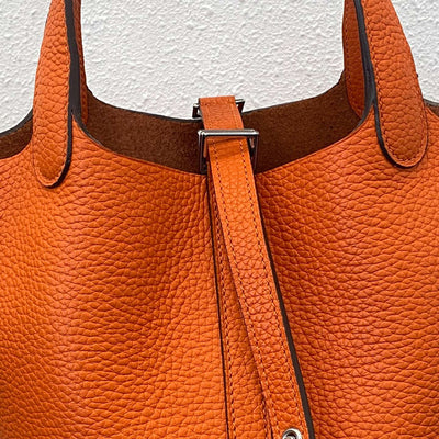Mendy 22 CM Large size Top Quality Bucket Bags Women's Bag Lady Luxury Designer High End Bag TC Cowhide Golden Sliver