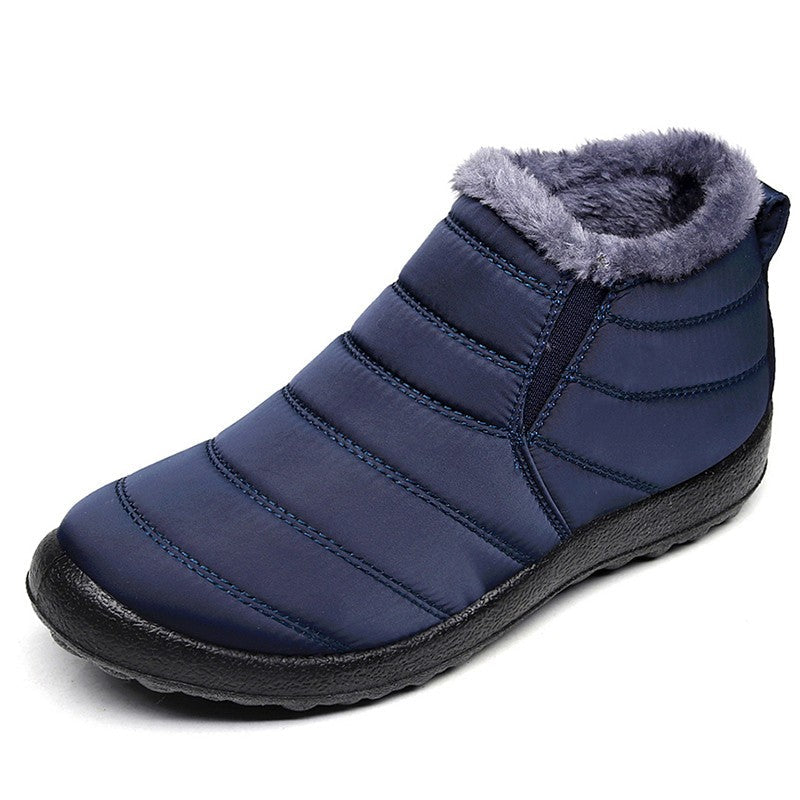 Women Boots Waterproof Winter Boots Fur Shoes Women Slip On Ankle Boots Snow Botas Mujer 2025 Winter Shoes Couple Short Boot