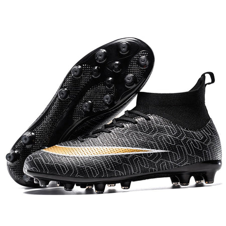 Men's and Women's Football Cleats Firm Ground Outdoor Football Shoes Lightweight Sports Sneaker Rugby Boots