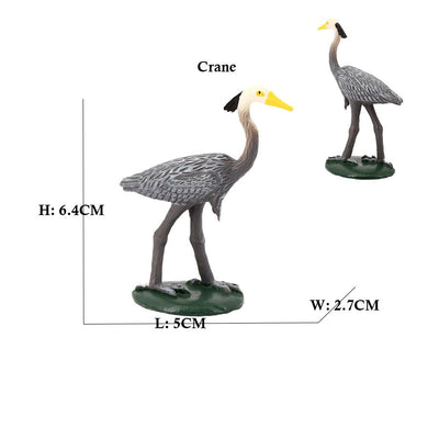 Owl Flamingo Turkey Toucan Seahawk Model Animal Figurines Plastic Bird Toy Action Figure Jungle Adventures Kids Gifts Forest zoo
