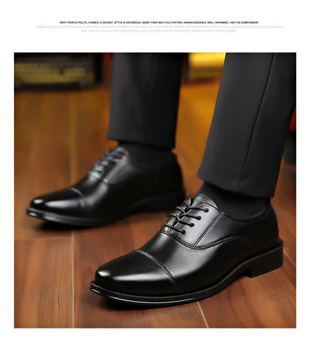 Mens Formal Leather Shoes Slip on Dress Wedding Casual Flats Luxury Walking Oxfords Office Work Zapatos Para Hombre Plus Size