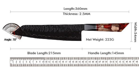Kitchen Knife Set 1-6PC Damascus 3-layer cladding Steel knives Kitchen Accessories Professional Chef knives Cooking Tools