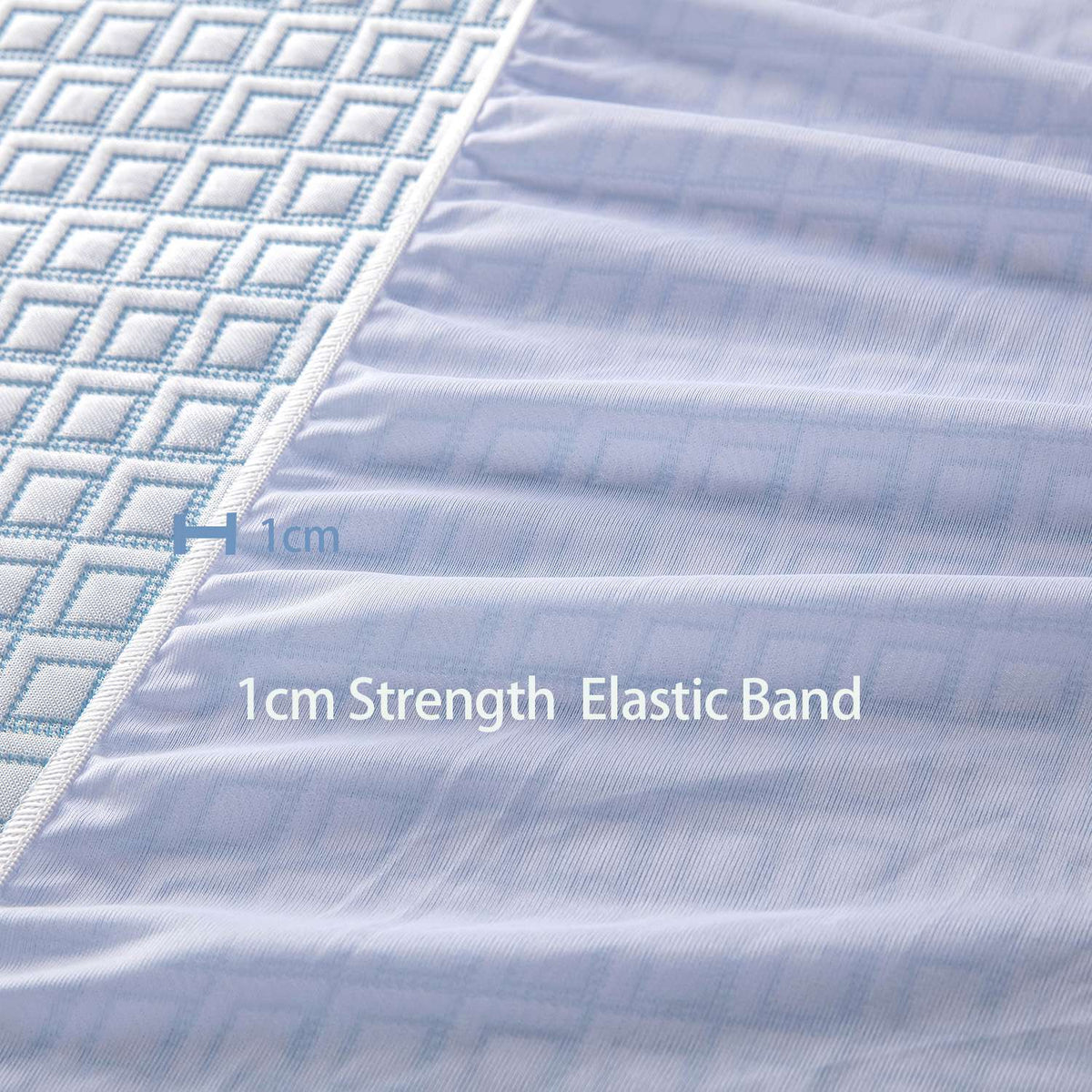 Ice Silk Cooling Fabric 3d Air Layer Waterproof Mattress Covers Fitted Sheets Thick Mattress Protector for Single Double King