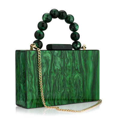 Acrylic Handbag Casual Trend Small Square Bags Women Clutches Wedding Party Dating Lady Trendy Evening Bags Chain Shoulder Bag