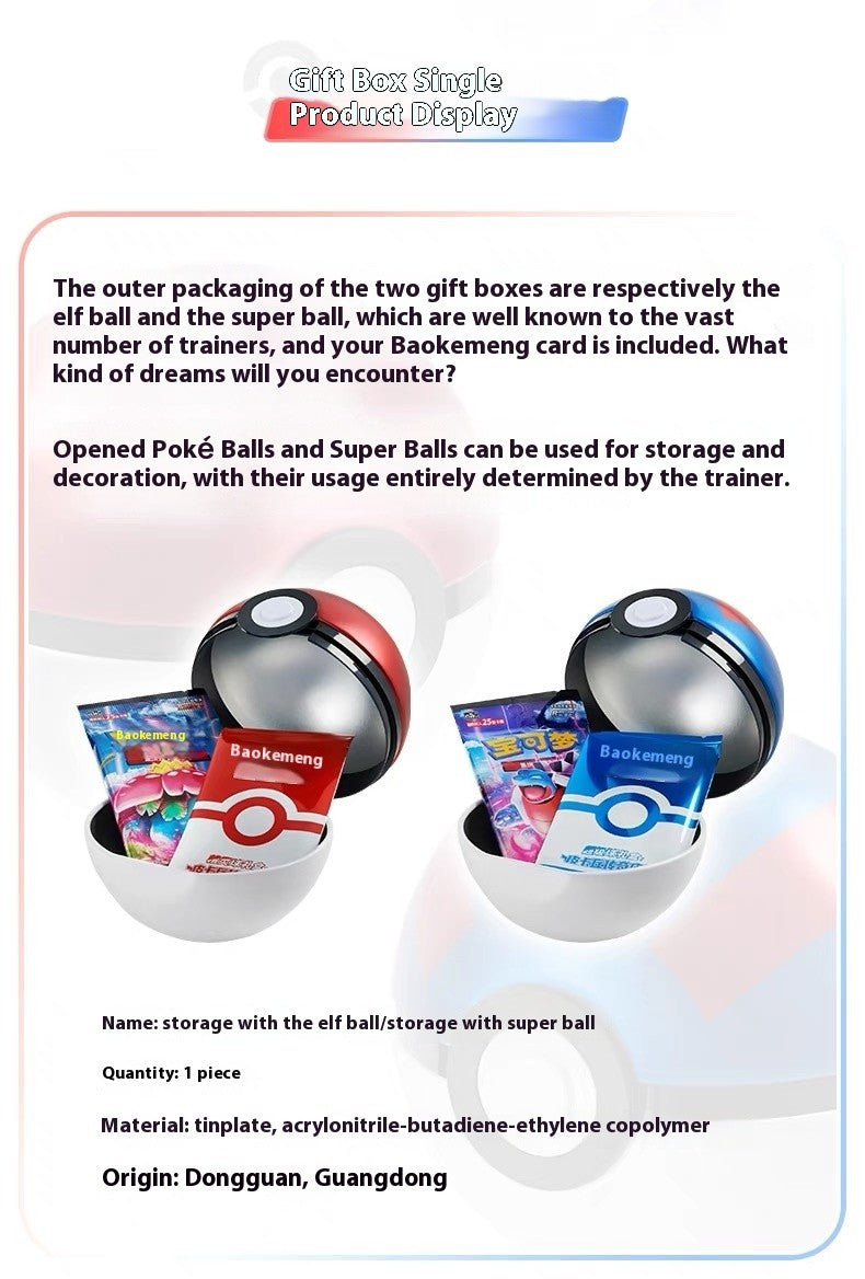 PokeBall Master Balls Premium Ball Gift Box Pokemon Cards Ptcg Simplified Chinese Original Pack Children Birthday Christmas Toy