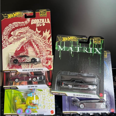 Original Hot Wheels Pop Culture N Series 1/64 Nissan Skyline Bmw Lincoln Alloy Die-Cast Car Model Collection Gifts Surprise Toys