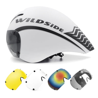 TT Cycling Helmet Lens Goggles Triathlon Tri Aero Road Bike Helmet Timetrial Race Bicycle Helmet Men Casco Ciclismo Accessories