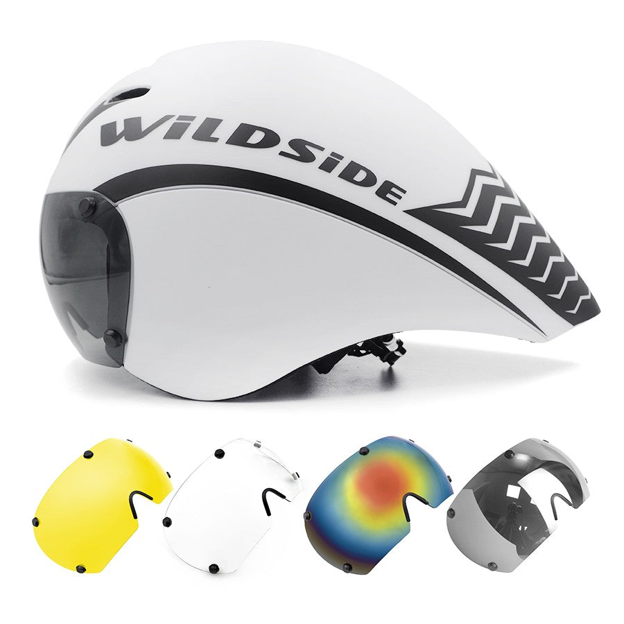 TT Cycling Helmet Lens Goggles Triathlon Tri Aero Road Bike Helmet Timetrial Race Bicycle Helmet Men Casco Ciclismo Accessories