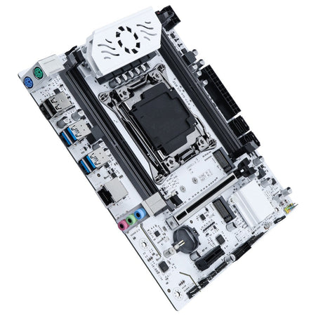 SOYO X99 Motherboard DDR4 LGA2011-3 with M slot 2 Supports C612 Chipset Dual channel DDR4 SATA 3.0 White Cooling Armored Fan