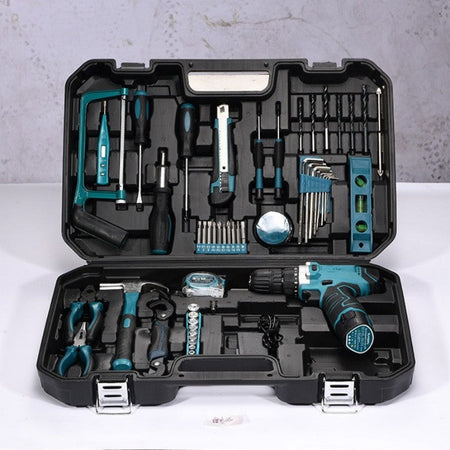 High-power Electric Drill Power Tool Sets Automotive Tools Multifunctional Repair Combination Tools Auto Repair Toolbox Kit