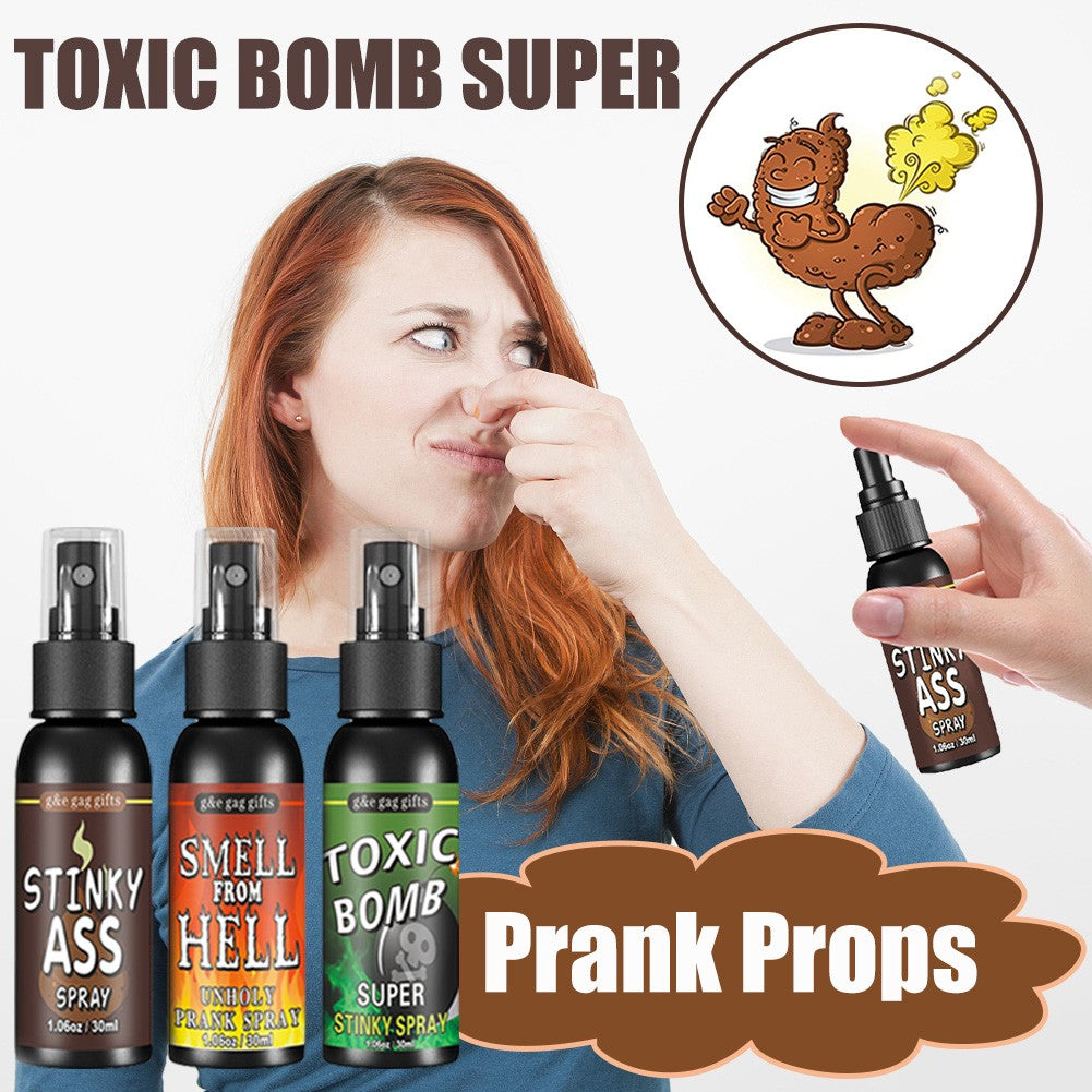 1-3PCS Fart Spray Can Stink Bomb 30ml Fart Gag Spray Prank Joke Novelty Smelly Stinky Sprayer Non-Toxic Halloween Party Supplies