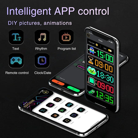 LED Sign Matrix Pixel Panel Scrolling Bright Led Eyes For Truck Signboard Flexible USB LED Car Sign Bluetooth App DIY Control
