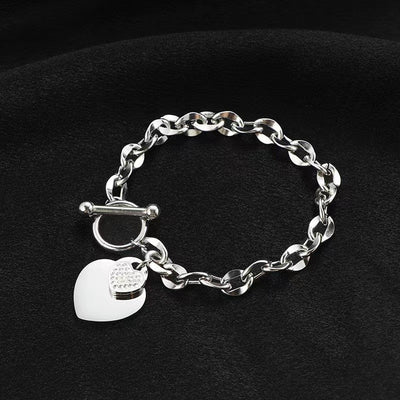 EILIECK 316L Stainless Steel Gold Color Starfish Moon Star Charm Bracelet For Women New Trendy Wrist Chain Jewelry Gift Party