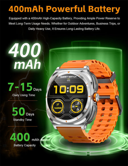 Bluetooth Call IP68 Waterproof 2025 New Upgraded 2-in-1 TWS Bluetooth Earphones Smart Watch For Men and Women Sports Smartwatch