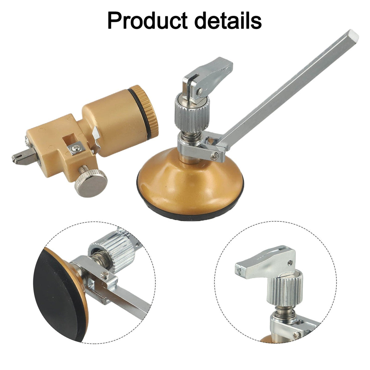 1PCS Glass Cutter Professional Circular Glass Cutter Cutting With Round Handle Suction Cup Tool 200/300/400mm Construction Tools