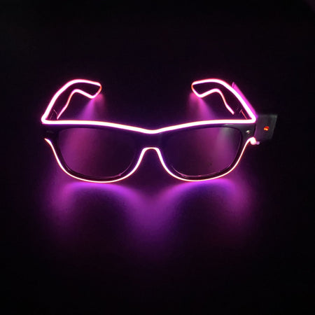 New Cool Wireless Glowing LED Light Up Glasses For Rave Festival Party Luminous Neon Mosaic Sunglasses Club Disco Eye Glasses