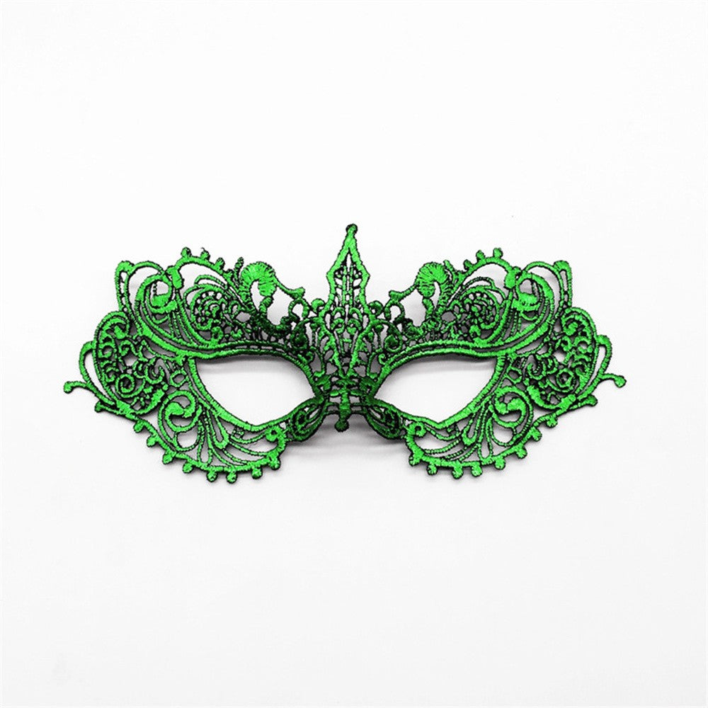 Women Sexy Hollow Lace Masquerade Gold Black Face Mask Princess Party Cosplay Prom Props Costume Nightclub Queen Eye Mask Exotic