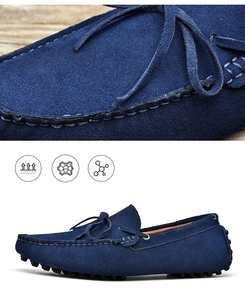Fashion Men Shoes Genuine Leather Casual Summer Shoes Classic Mens Loafers Elegantes Slip On Flats Plus Size 49 Male Driving