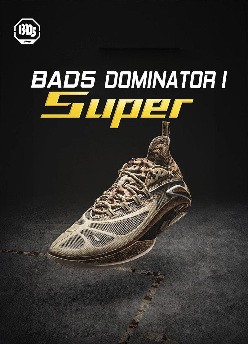 Li-Ning Men BADFIVE DOMINATOR I SUPER Court Basketball Shoes SUPER BOOM Cushion Wearable Sport Shoes Stable Sneakers ABFV007